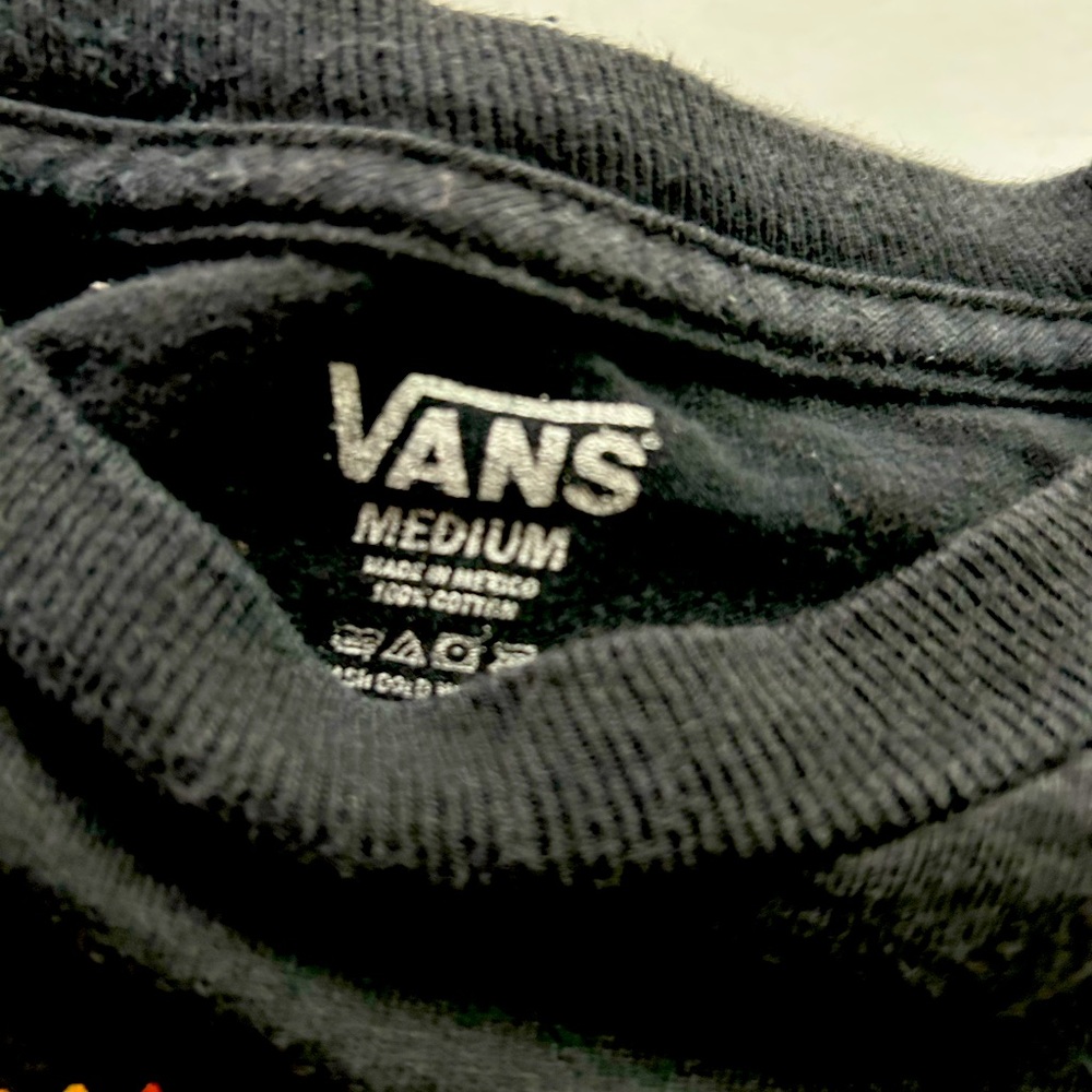 Vans Men Charcoal Grey T-shirt Size Medium - Picture 3 of 3